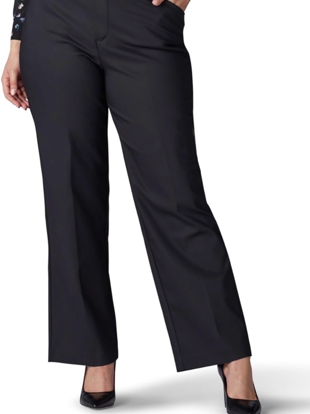 Lee Women's Plus Size Flex Motion Regular Fit Trouser Pant
